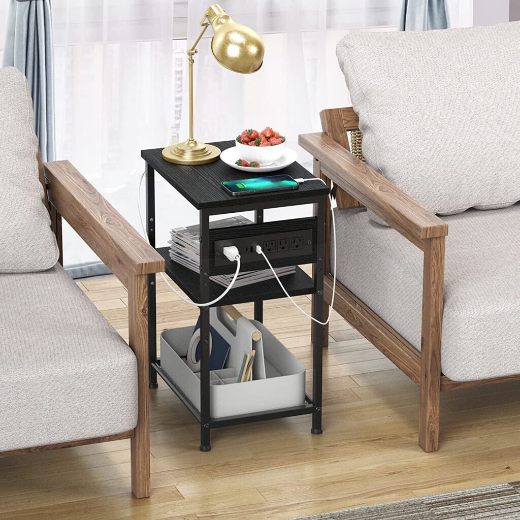 End Table with Charger 
