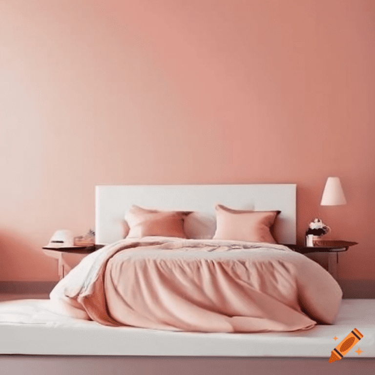 Patel and Peach Bedroom Color